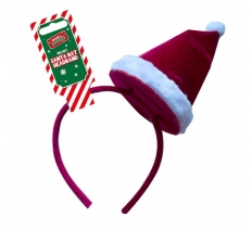 Christmas Headband Velvet Santa Hat