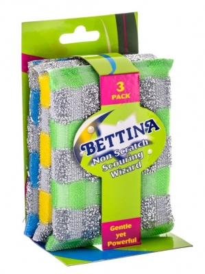 Bettina 3Pc Non Scratch Scouring Wizard