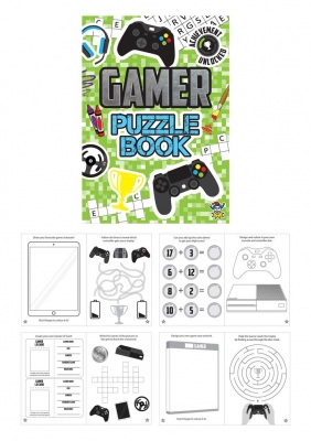 Gamer 10.5cm x 14.5cm Puzzle Book x 48 ( 10p Each )