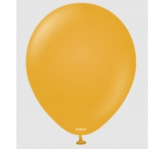 Kalisan 5" Retro Mustard Latex Balloon 100 Pack