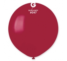 Gemar 19" Pack Of 25 Latex Balloons Burgundy #047
