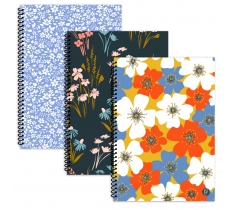 Floral 20x28cm Spiral Notebook