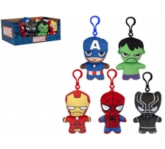 2d Marvel Plush Bag Clip On 5 Assorted