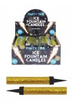 Gold 15cm Ice Fountain Firework Candle 2 Pack