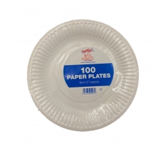 ROYAL MARKETS 18CM 7" PAPER PLATES 100 PACK