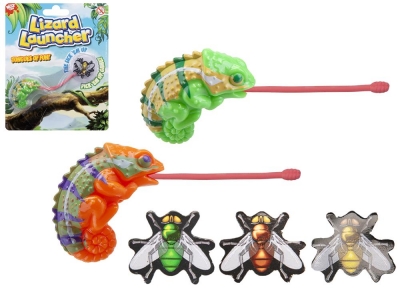 Lizard Launcher Toy With Stretch Tongue 2 Assorted