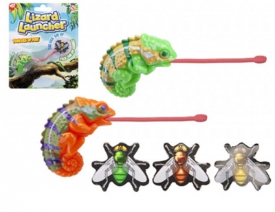 Lizard Launcher Toy With Stretch Tongue 2 Assorted