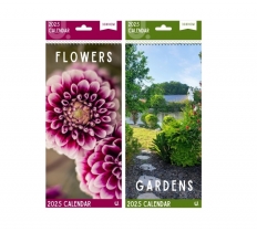 2025 Slim Postal Calendar Flowers & Gardens