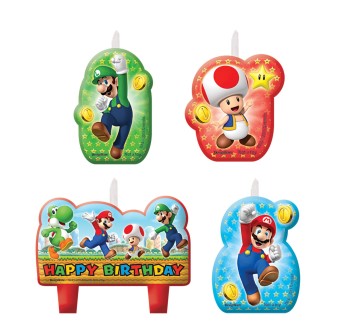 Super Mario Happy Birthday Candles