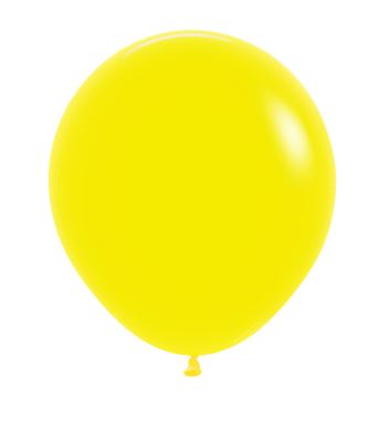 Fashion Colour Yellow 18" Latex Balloons 45cm 25 Pack