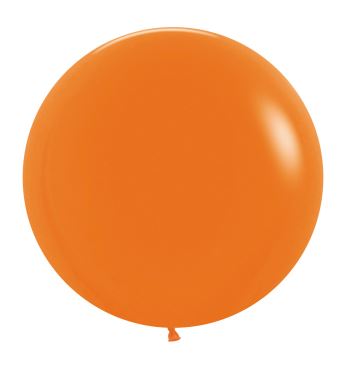 Fashion Colour Orange 24" Latex Balloons 60cm 3 Pack