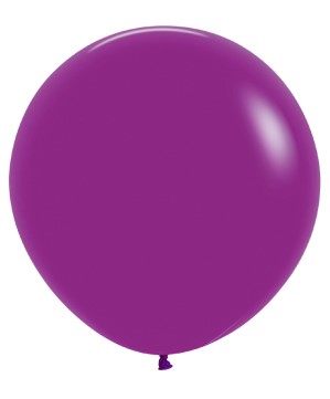 Fashion Colour Purple Orchid 24" Latex Balloons 60cm- 3 Pack