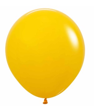 Sempertex Solid Honey Yellow 18" Latex Balloons 25 Pack