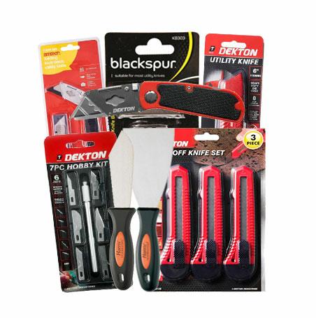 Blackspur High Carbon Steel Utility Knife Blades - Pack of 24