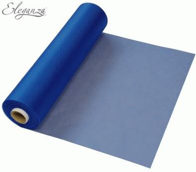 Eleganza Soft Sheer Organza 20cm X 25M Navy Blue