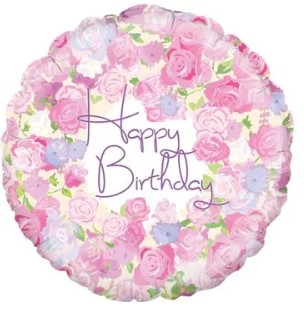 Oaktree 18" Vintage Floral Birthday