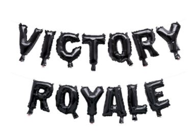 FORTNITE VICTORY ROYALE FOIL LETTER BALLOON BANNER 8"