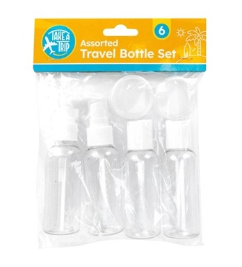 Travel Bottle Set 6pc