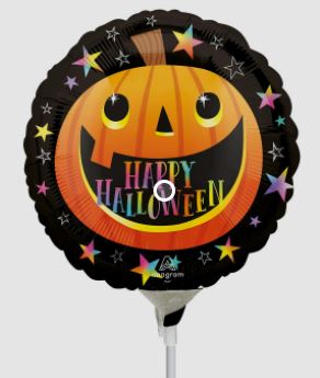 Smiley Halloween 9" Pumpkin Balloon