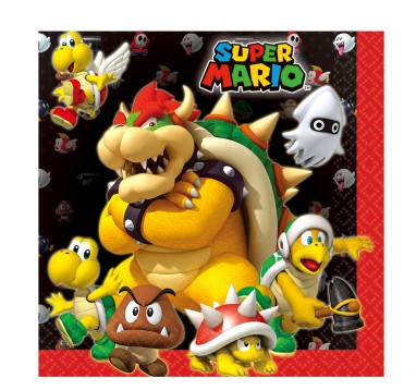 Super Mario Luncheon Napkins 33cm