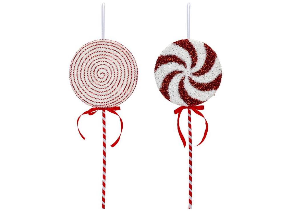 candy cane lollipop christmas decorations