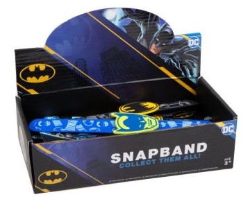 Batman Silicone Snap Band 2 Asst