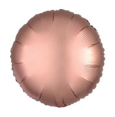 Amscan Silk Lustre Rose Copper Circle Standard Foil Balloons