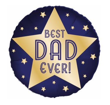 Fathers Day Best Dad Ever Standard Foil Balloons