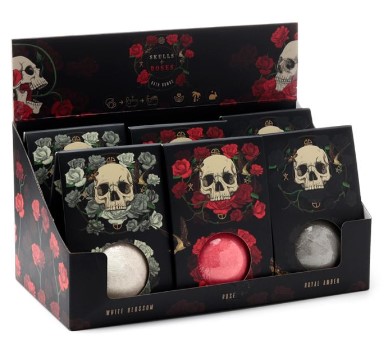 Skulls and Roses Bath Bomb in Gift Box