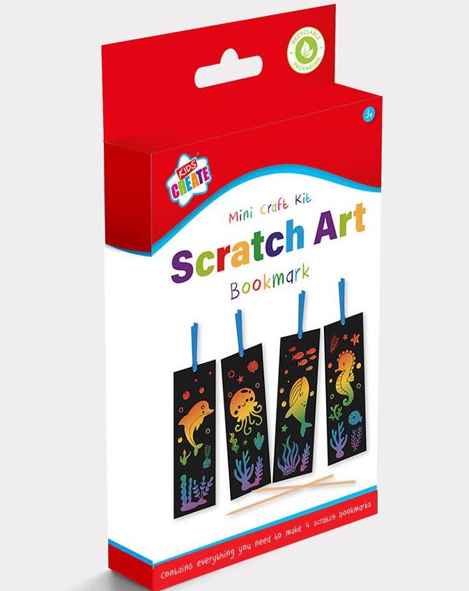 Diy Scratch Paper Art Bookmarks Kids: Magic Rainbow Diy Bookmark