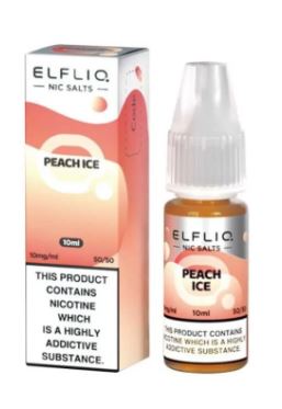 Elfliq E-liquid Peach Ice 20mg 10ml x 10