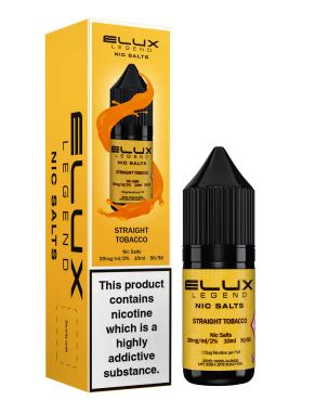 Elux E-liquid Straight Tobacco 20mg 10ml x 10