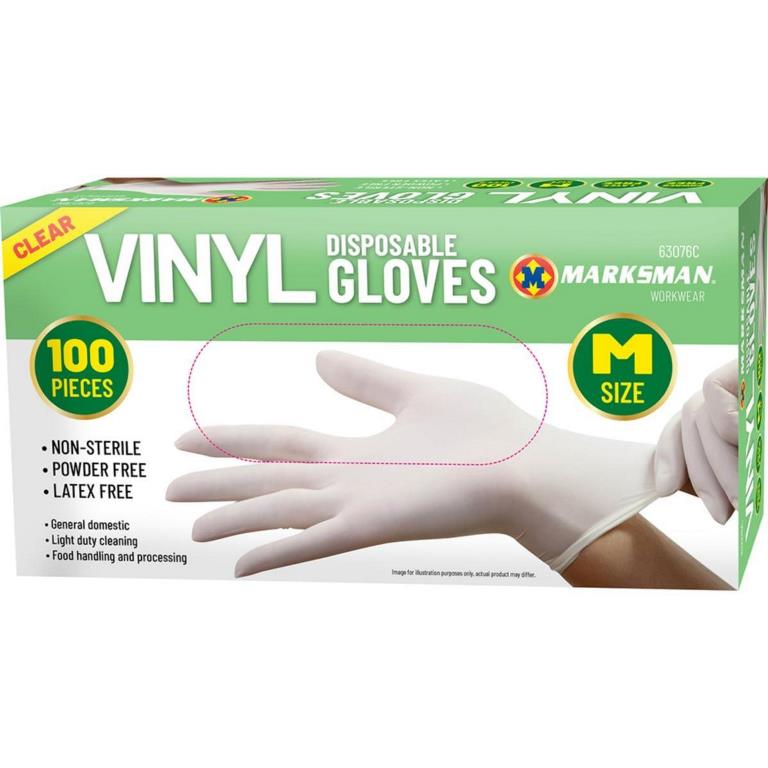 Clear on sale vinyl gloves