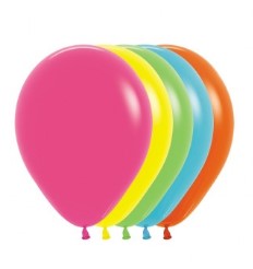 Sempertex 5" Tropical Assorted Latex Balloons 50 Pack