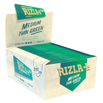 Rizla Green Standard / Regular Paper 100 Pack - Click Image to Close