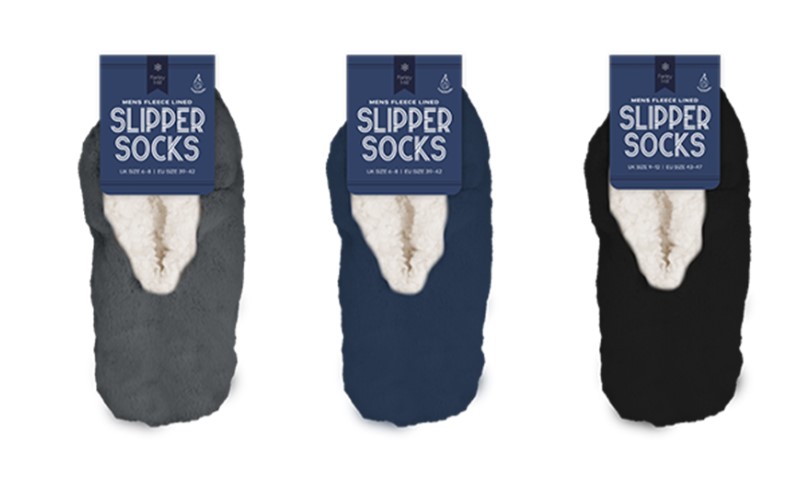 Mens fleece bed online socks