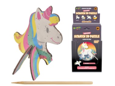 Glow In Dark Scratch 3d Diy Unicorns