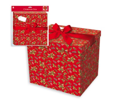 Christmas Gift Box & Lids Traditional Design