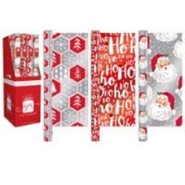 Christmas 1.5M Wrap Foil Festive Fun 3 Design
