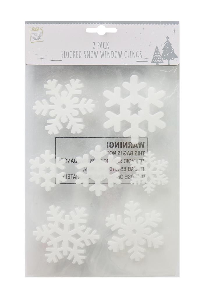 Snowflake Sticker Roll - 100 Pc.