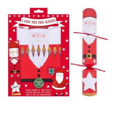 Christmas 6 Make Your Own Kids Santa 12" Crackers