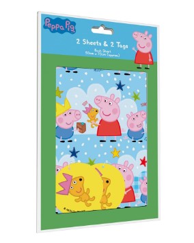 Sheet & Tag Peppa Pig