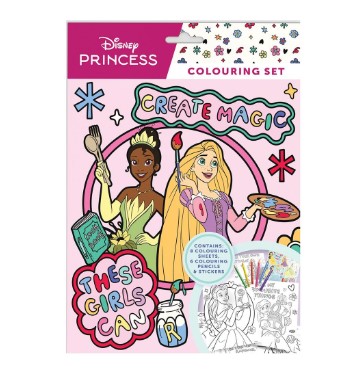 Disney Princess Colouring Set